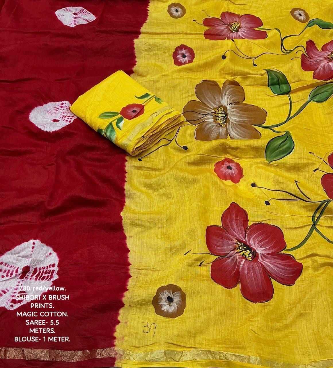 Ynf Pure Cotton KESH433 mira Sarees Wholesale Chanderi Sarees Zari Sarees Bandhani Sarees Manufacturer- Kapda Export