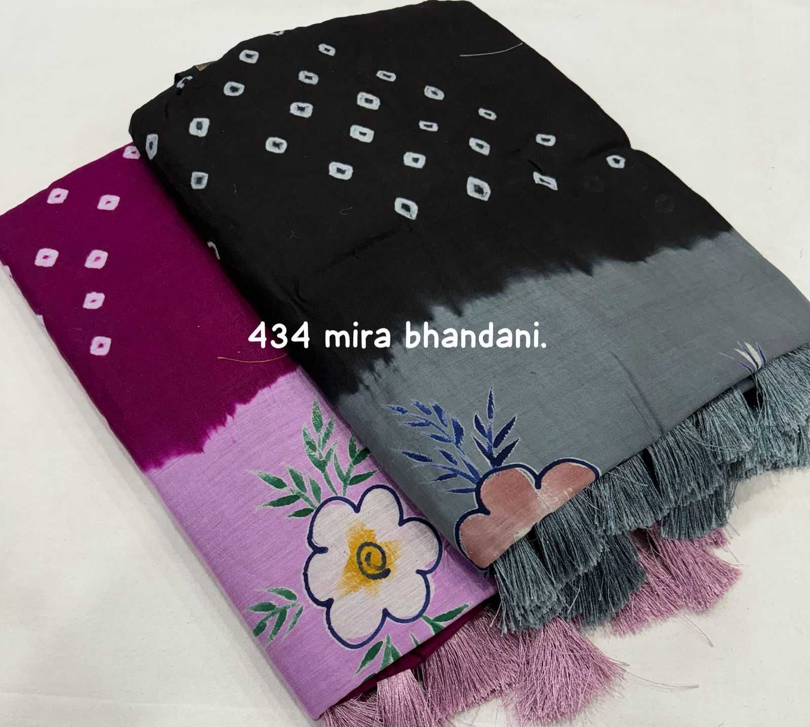 Ynf Pure Cotton KESH433 mira Sarees Wholesale Chanderi Sarees Zari Sarees Bandhani Sarees Manufacturer- Kapda Export