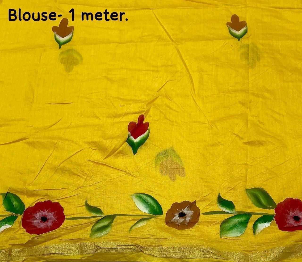 Ynf Pure Cotton KESH433 mira Sarees Wholesale Chanderi Sarees Zari Sarees Bandhani Sarees Manufacturer- Kapda Export