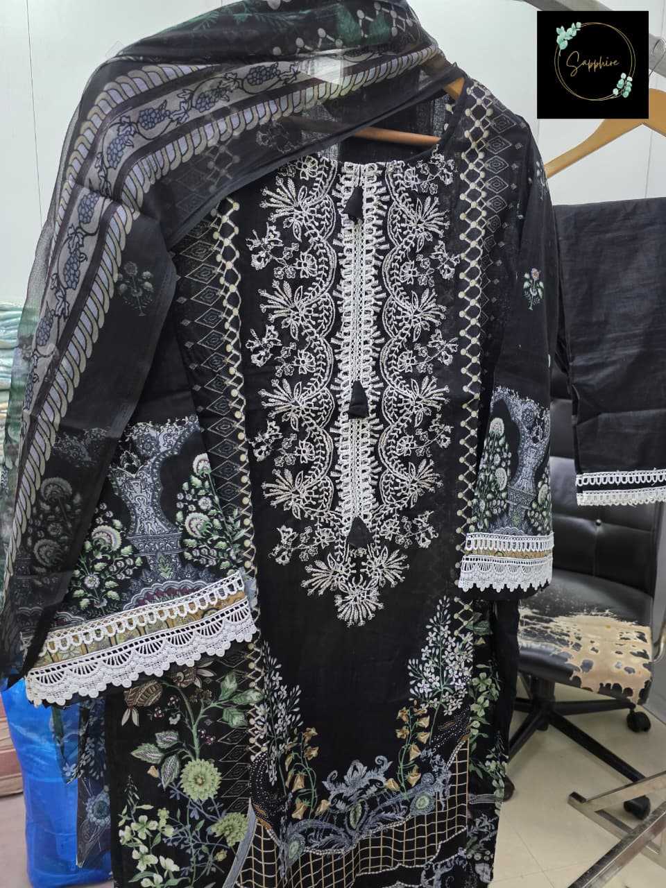 Ynf Pure Cotton KESH557 1002 Suits & Dresses Islamic Clothing Wholesale Pakistani Suits Sleeveless Dresses Handwork Suits Manufacturer- Kapda Export