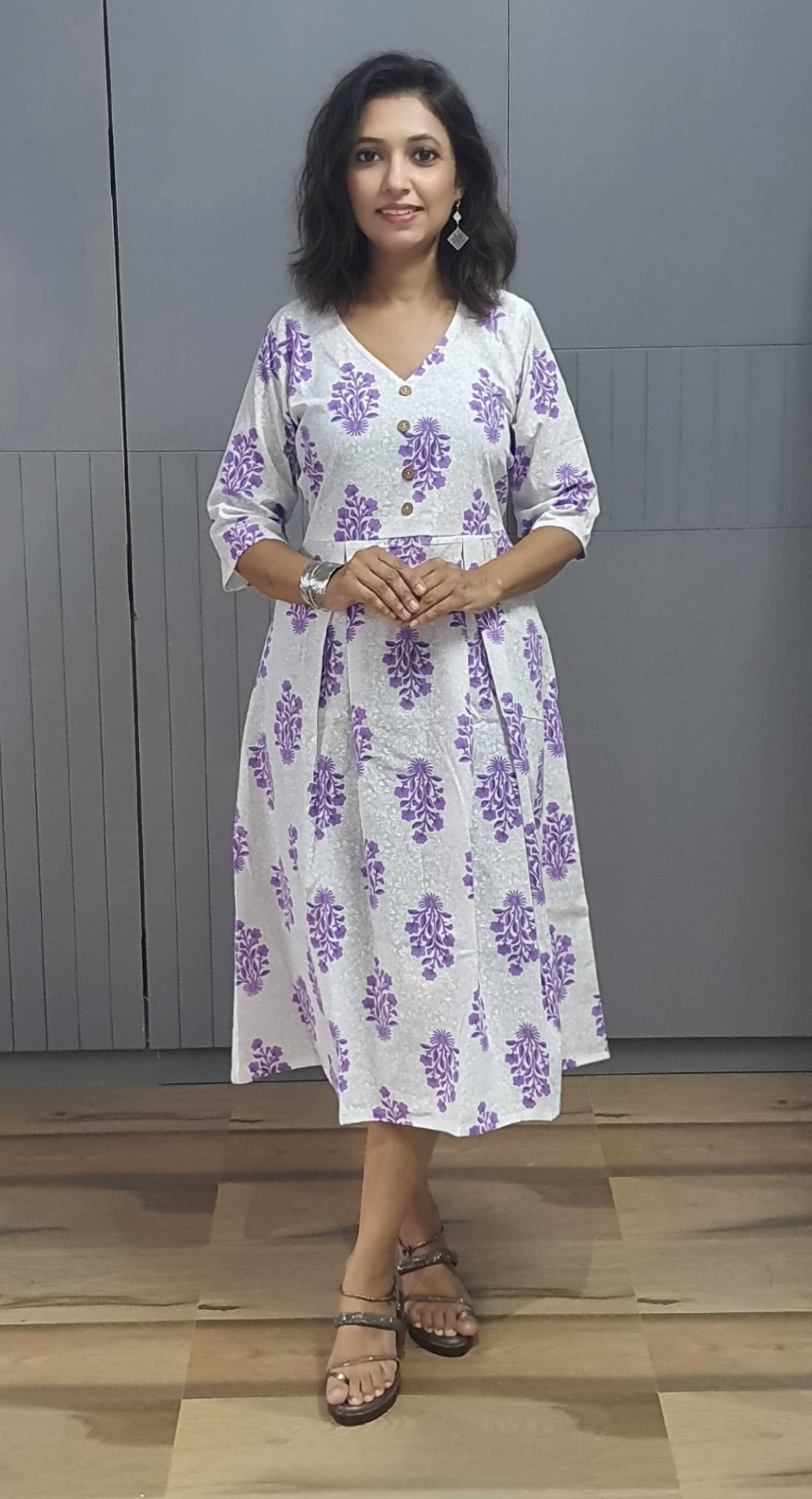 Ynf Pure Cotton KESH585 Good Suits & Dresses Wholesale Designer dresses A-Line Dresses Printed Dresses Manufacturer- Kapda Export