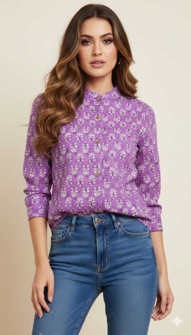 Ynf Pure Cotton KESH585 season Western Wears Wholesale Women Shirts Manufacturer- Kapda Export