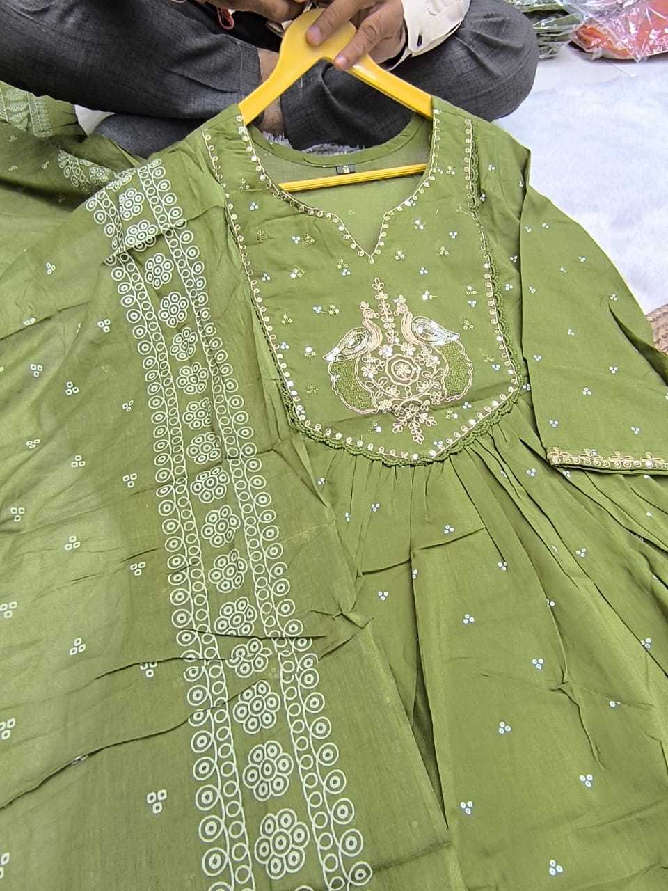 Ynf Pure Cotton KESH623 cotto Suits & Dresses Wholesale Embroidery Suits Anarkali Suits Designer Suits Manufacturer- Kapda Export