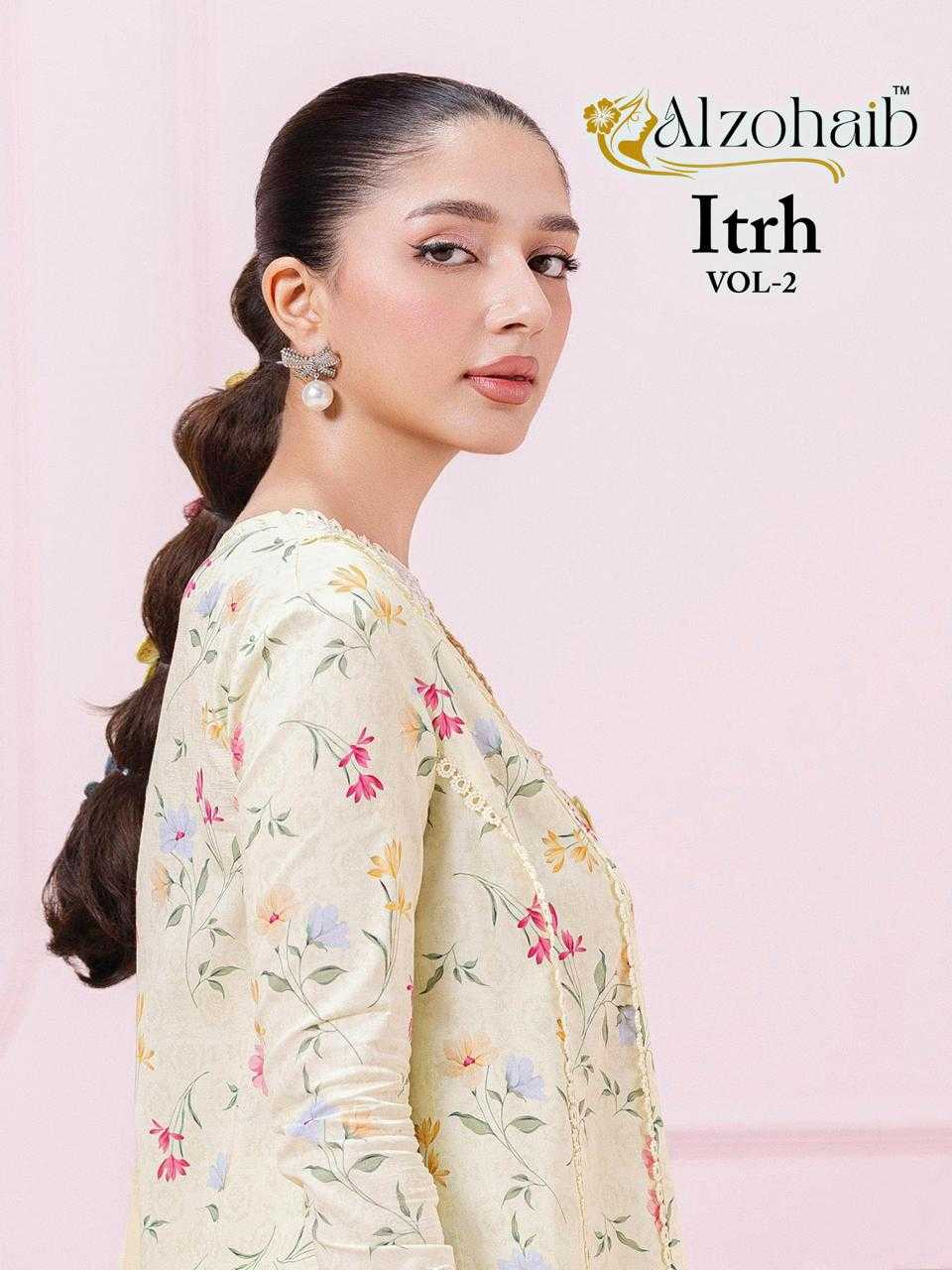 Ynf Pure Cotton KESH677 ALZOHAIB Suits & Dresses Wholesale Ladies Suits Embroidery Suits Casual Dresses Manufacturer- Kapda Export