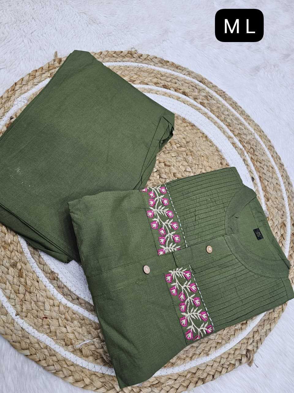 Ynf Pure Cotton KESH720 FANCY Kurti Wholesale Mirror Work Kurti Fancy Kurti Kurti With Palazzo Manufacturer- Kapda Export