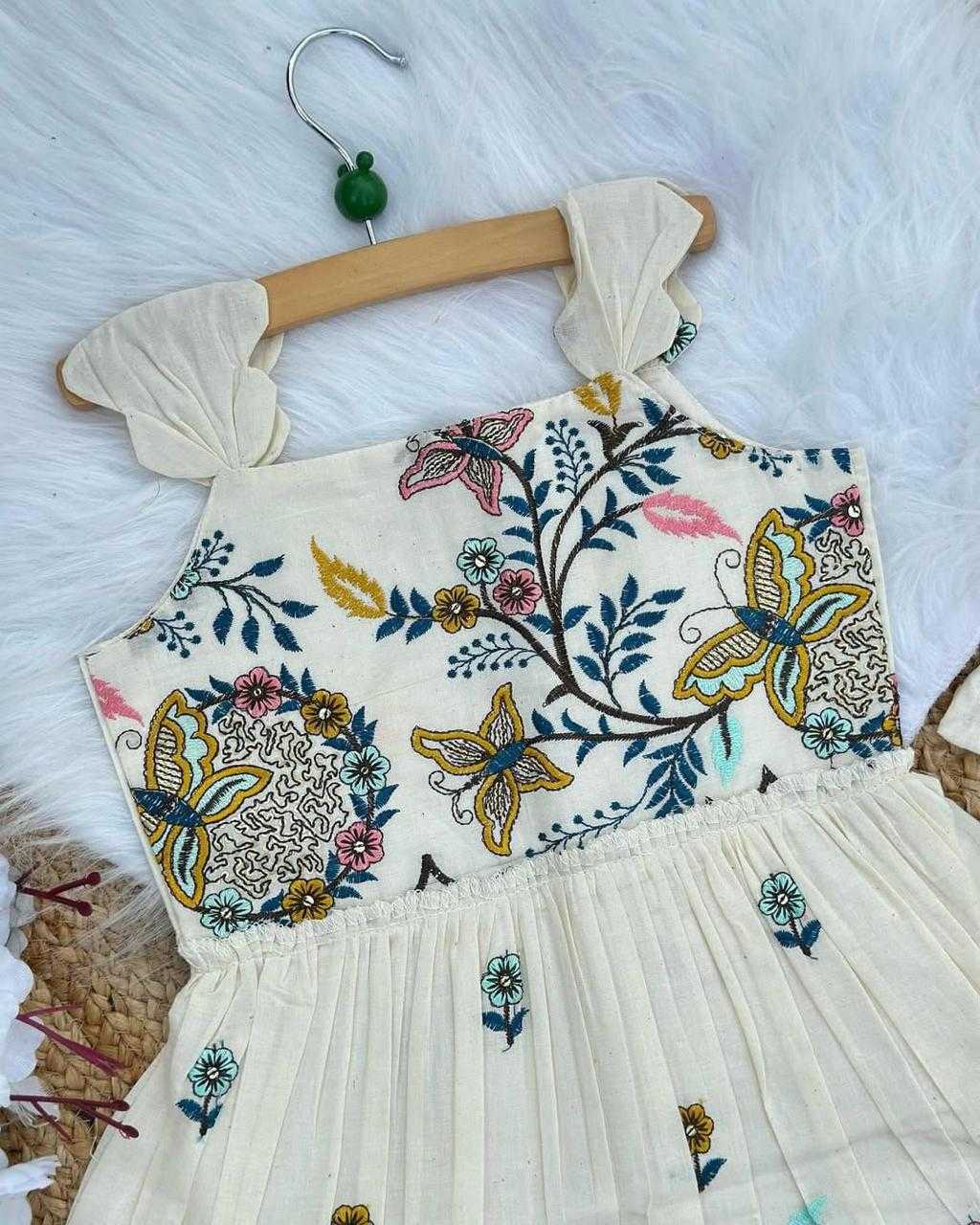 Ynf Pure Cotton RIN235 CORA COTTONSKIRT Kids Wear Wholesale Kids Frocks Girls Cotton Frocks Girls Ethnic Wear Manufacturer- Kapda Export