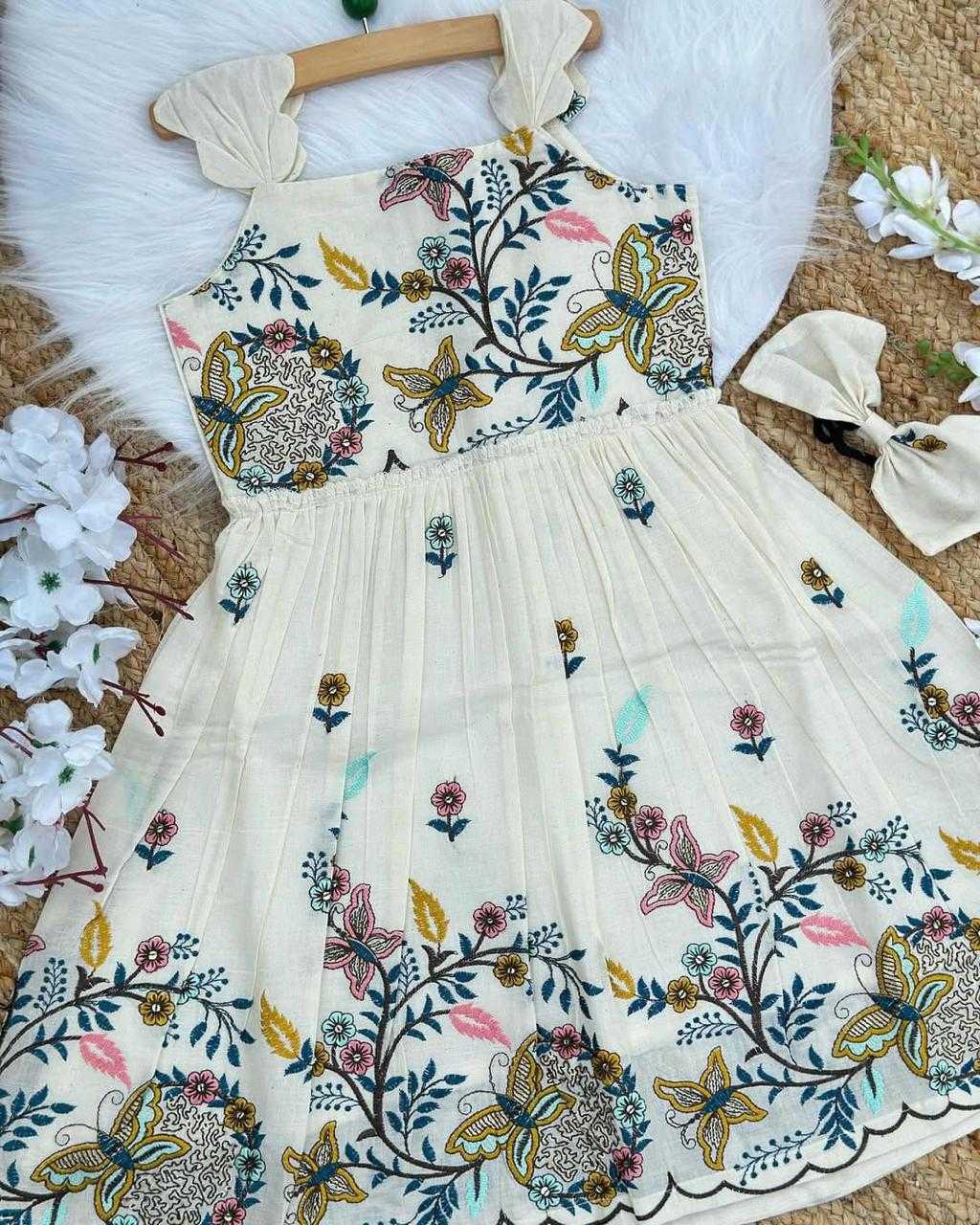 Ynf Pure Cotton RIN235 CORA COTTONSKIRT Kids Wear Wholesale Kids Frocks Girls Cotton Frocks Girls Ethnic Wear Manufacturer- Kapda Export