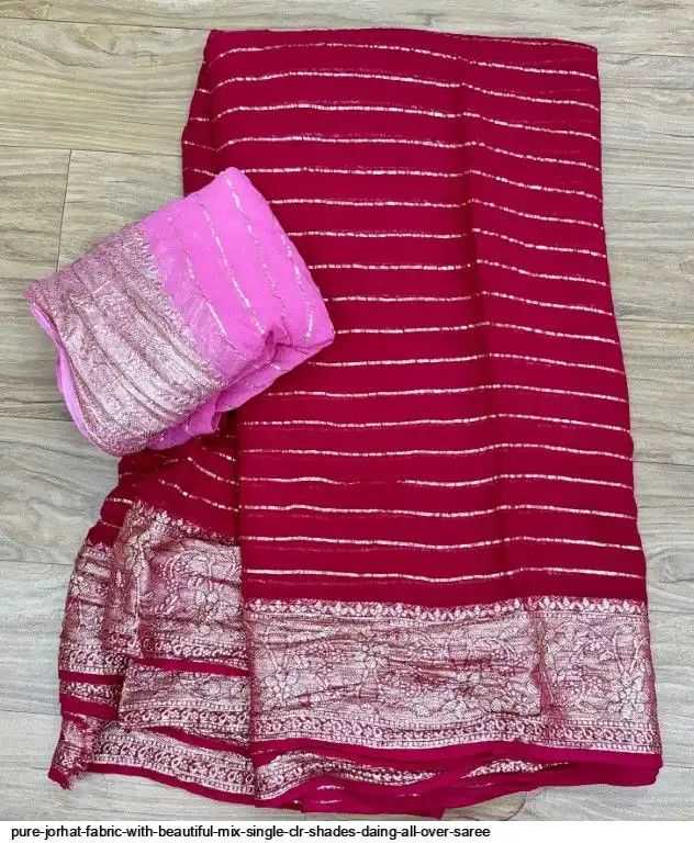 Ynf Pure Jorhat KESH582 AJEETA Sarees Wholesale Designer Sarees Bandhani Bandhej Sarees Gota Work Saree Manufacturer- Kapda Export