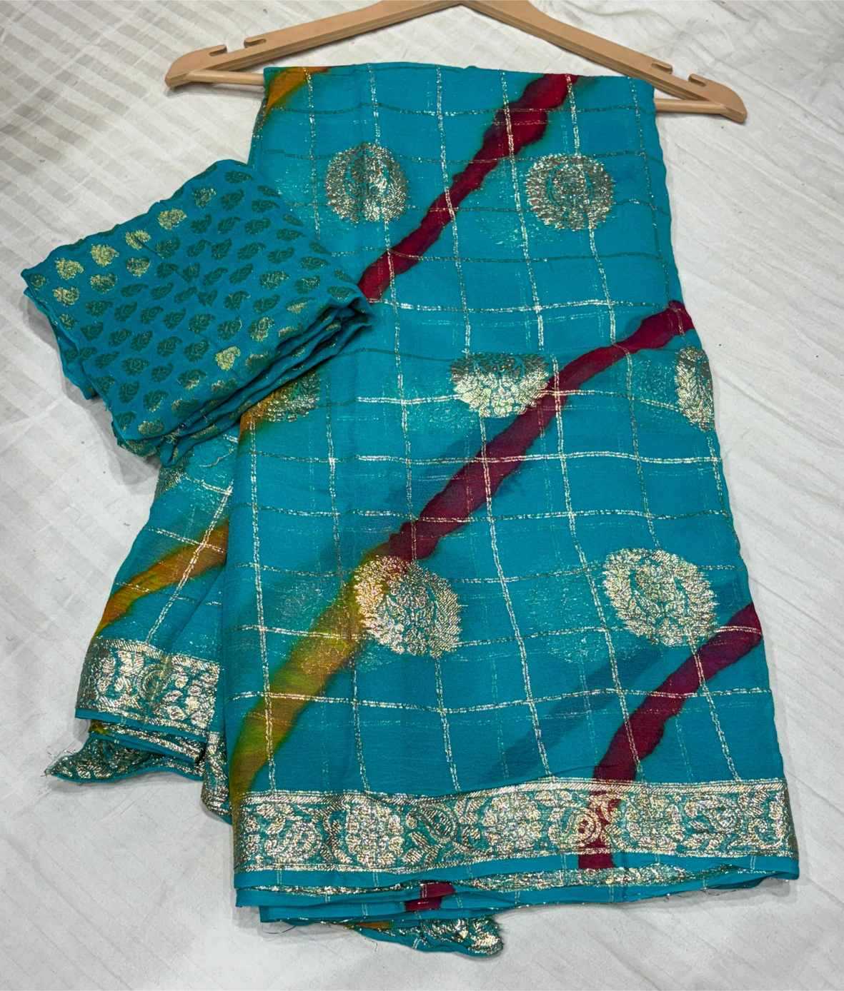 Ynf Pure Jorhat KESH582 HAFISA Sarees Wholesale Designer Sarees Bandhani Bandhej Sarees Gota Work Saree Manufacturer- Kapda Export