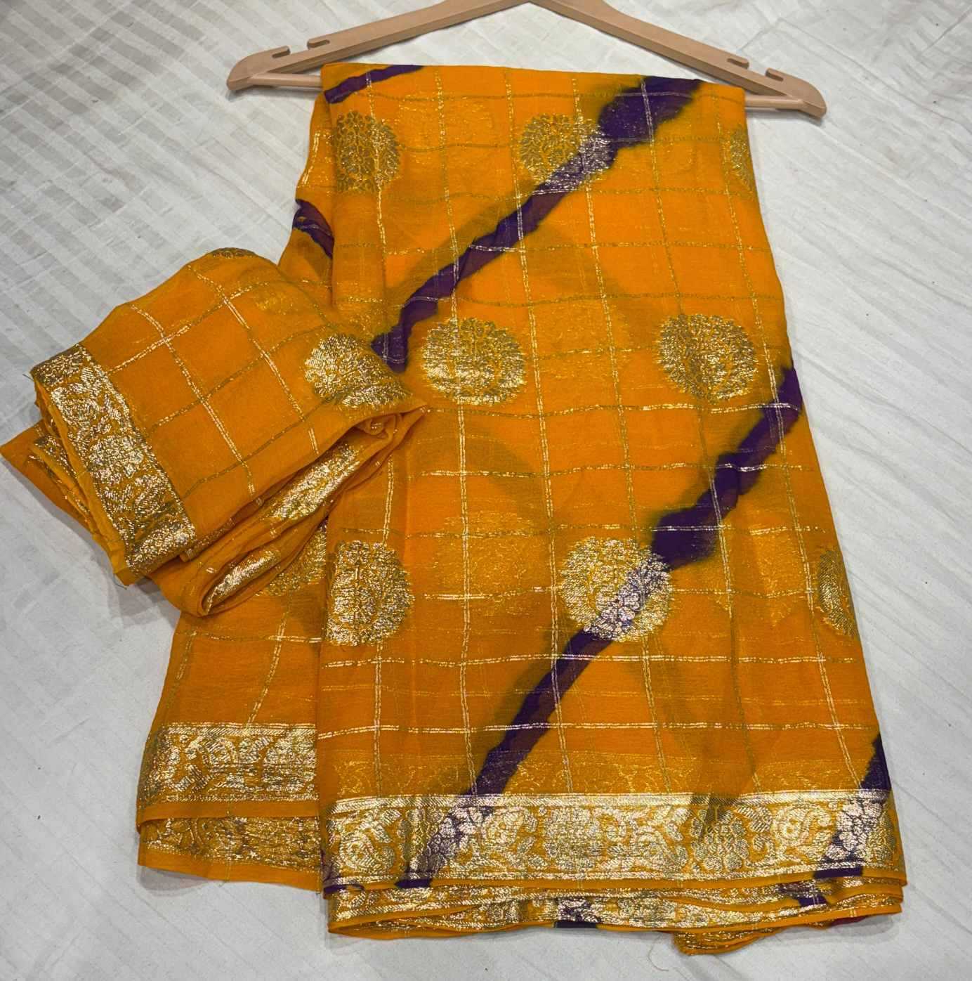 Ynf Pure Jorhat KESH582 HAFISA Sarees Wholesale Designer Sarees Bandhani Bandhej Sarees Gota Work Saree Manufacturer- Kapda Export