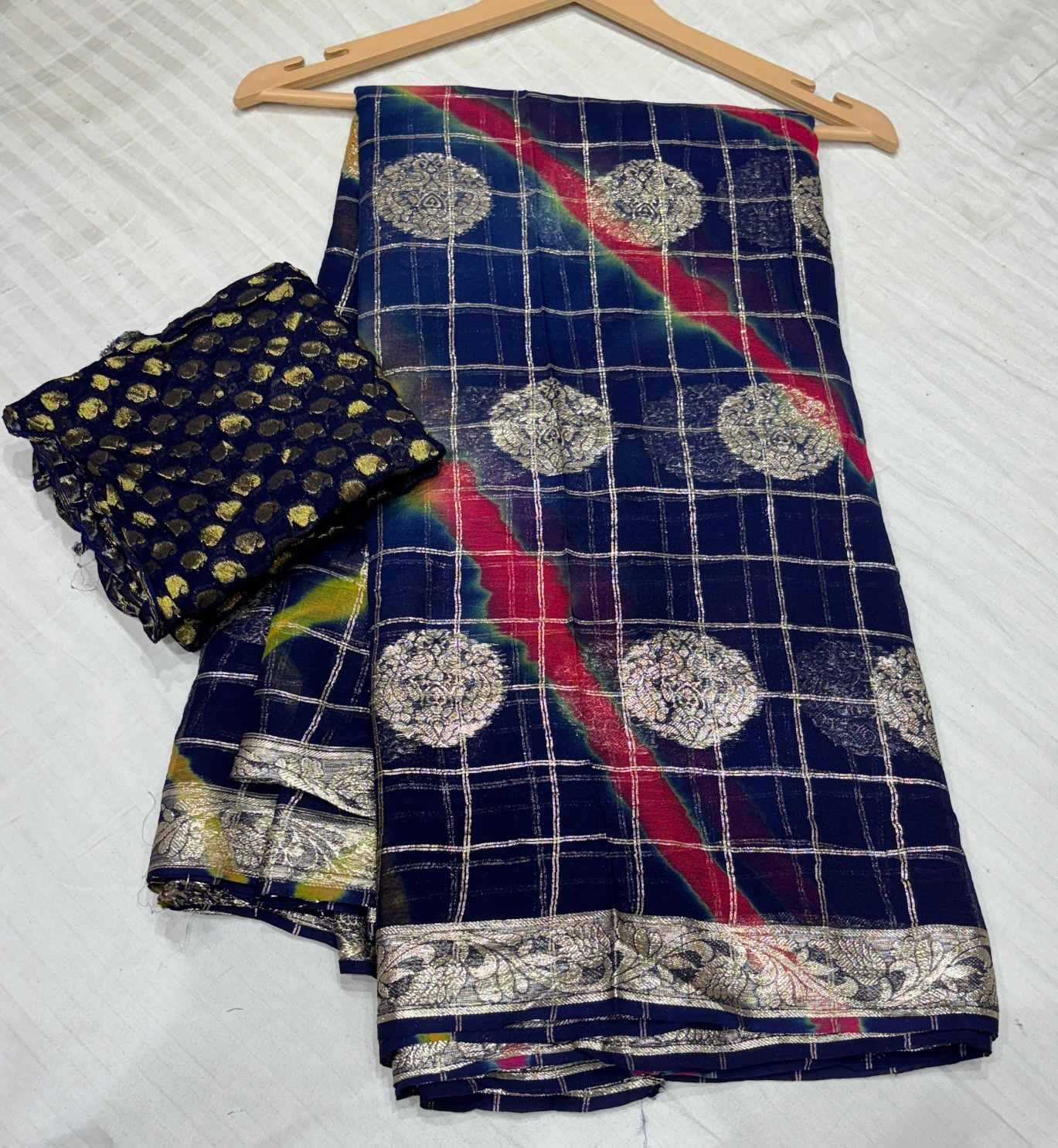 Ynf Pure Jorhat KESH582 HAFISA Sarees Wholesale Designer Sarees Bandhani Bandhej Sarees Gota Work Saree Manufacturer- Kapda Export