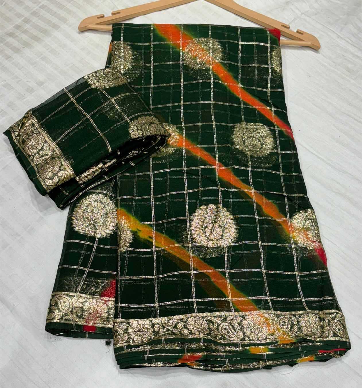 Ynf Pure Jorhat KESH582 HAFISA Sarees Wholesale Designer Sarees Bandhani Bandhej Sarees Gota Work Saree Manufacturer- Kapda Export