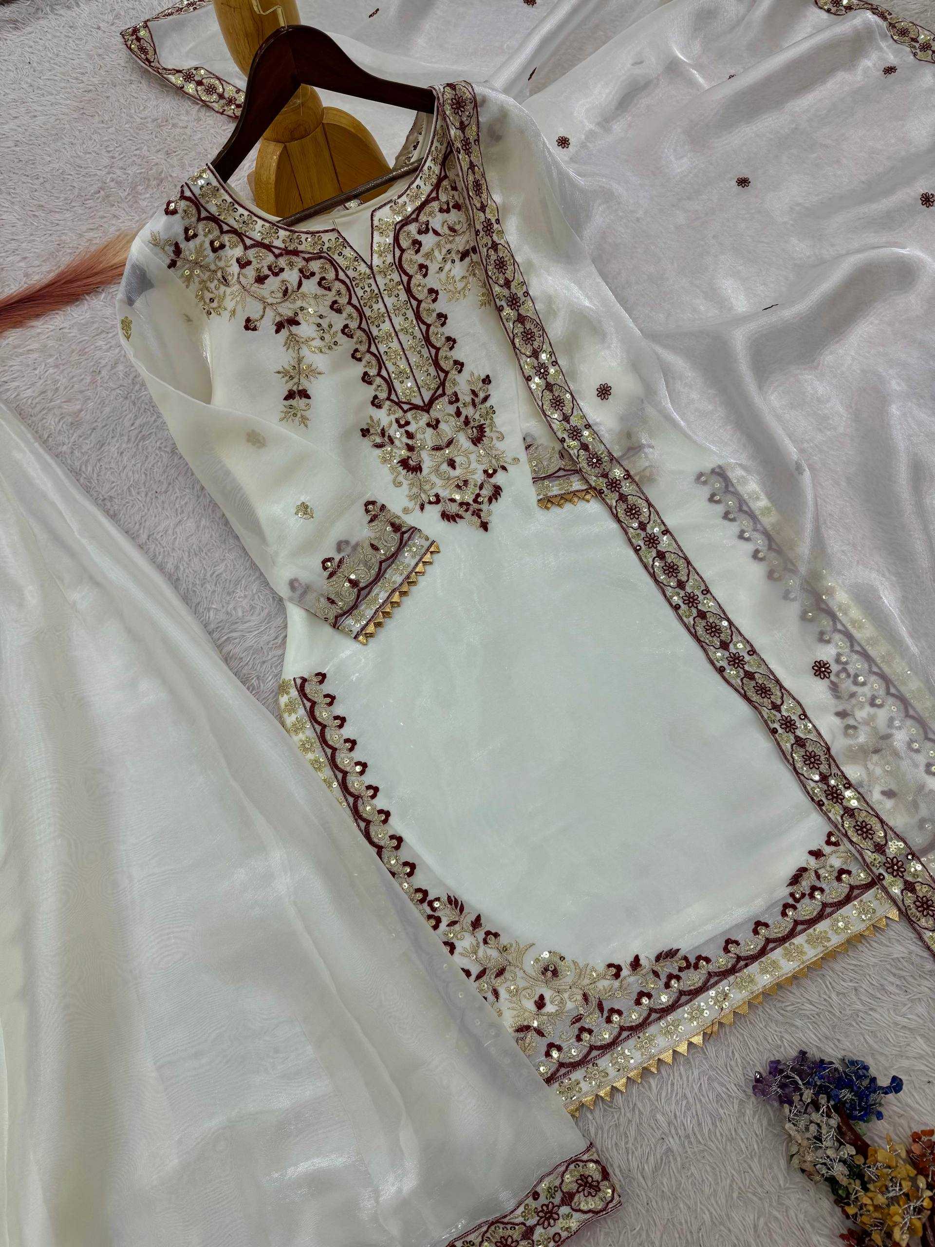 Ynf Pure Silk KESH159 1058 Suits & Dresses Wedding Collections Wholesale Ladies Silk Suit Embroidered Suits Wedding Outfits Manufacturer- Kapda Export