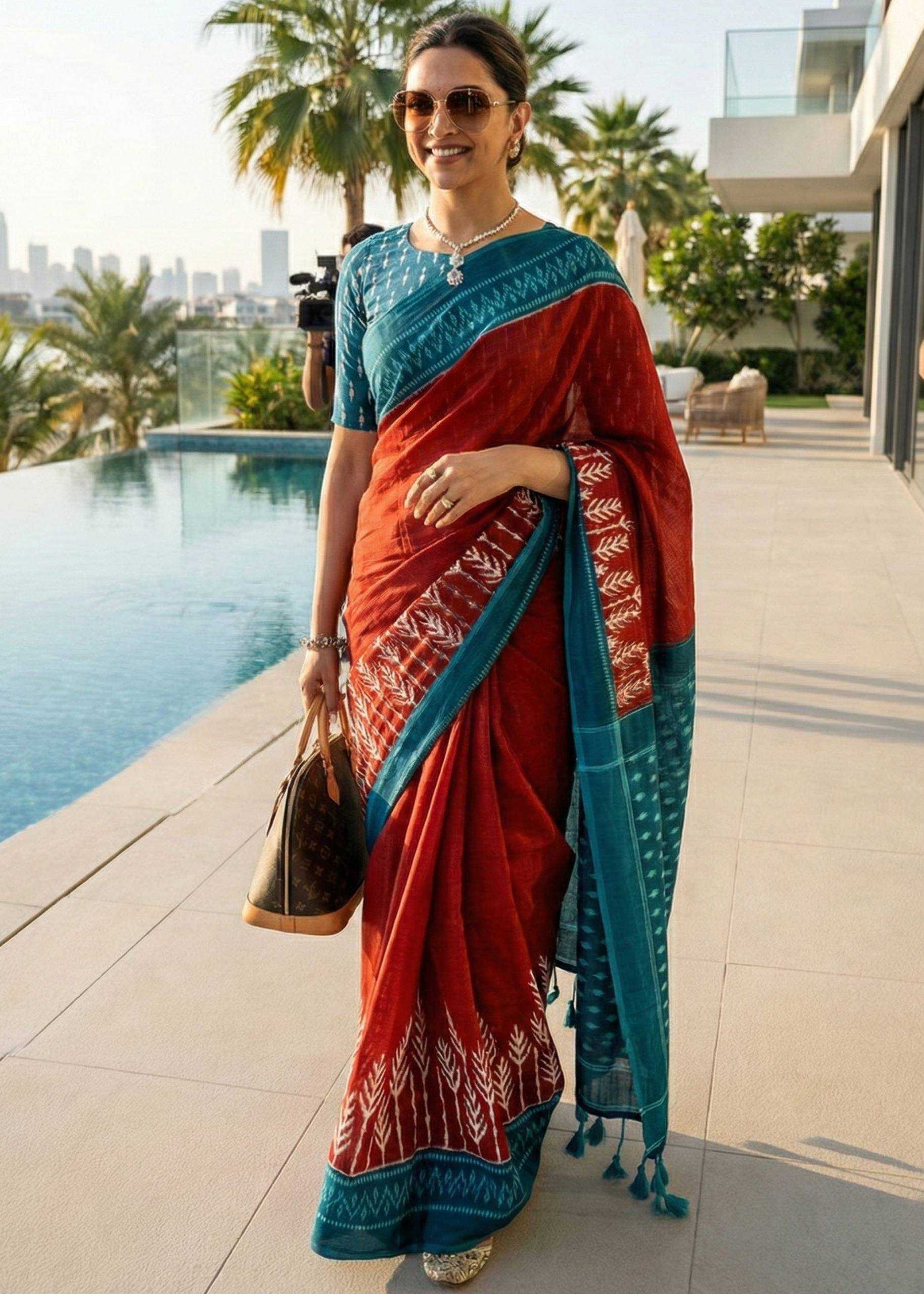 Ynf Pure Soft RIN229 ANSHIKA Sarees Wholesale Printed Sarees Ikkat Saree Cotton Sarees Manufacturer- Kapda Export