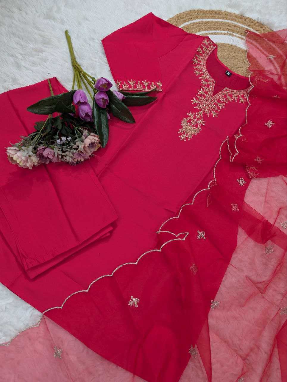 Ynf Pure Viscos KESH529 DEVANSHI Kurti Wholesale Workwear Kurtis Festive Kurtis Embroidered Kurtis Manufacturer- Kapda Export