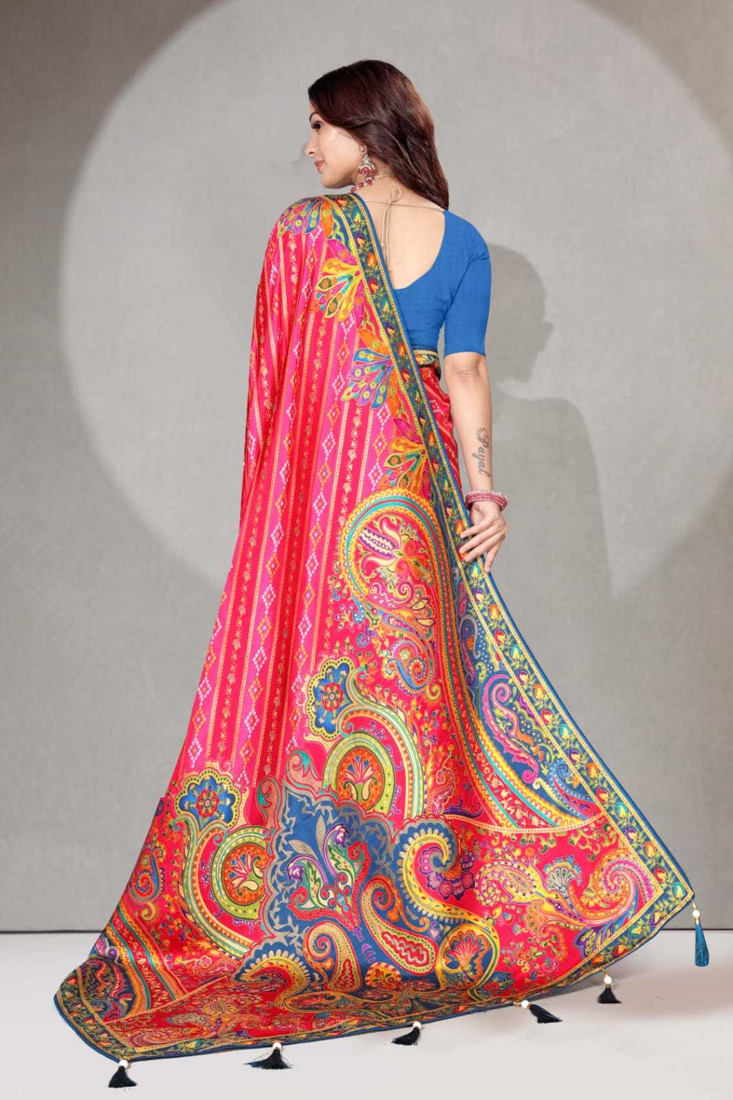 Ynf Pure Viscos KESH583 RANGTAALI Silk Sarees Wholesale Heavy Silk Sarees Silk Sarees With Contrast Pallu Zari Border Silk Sarees Manufacturer- Kapda Export