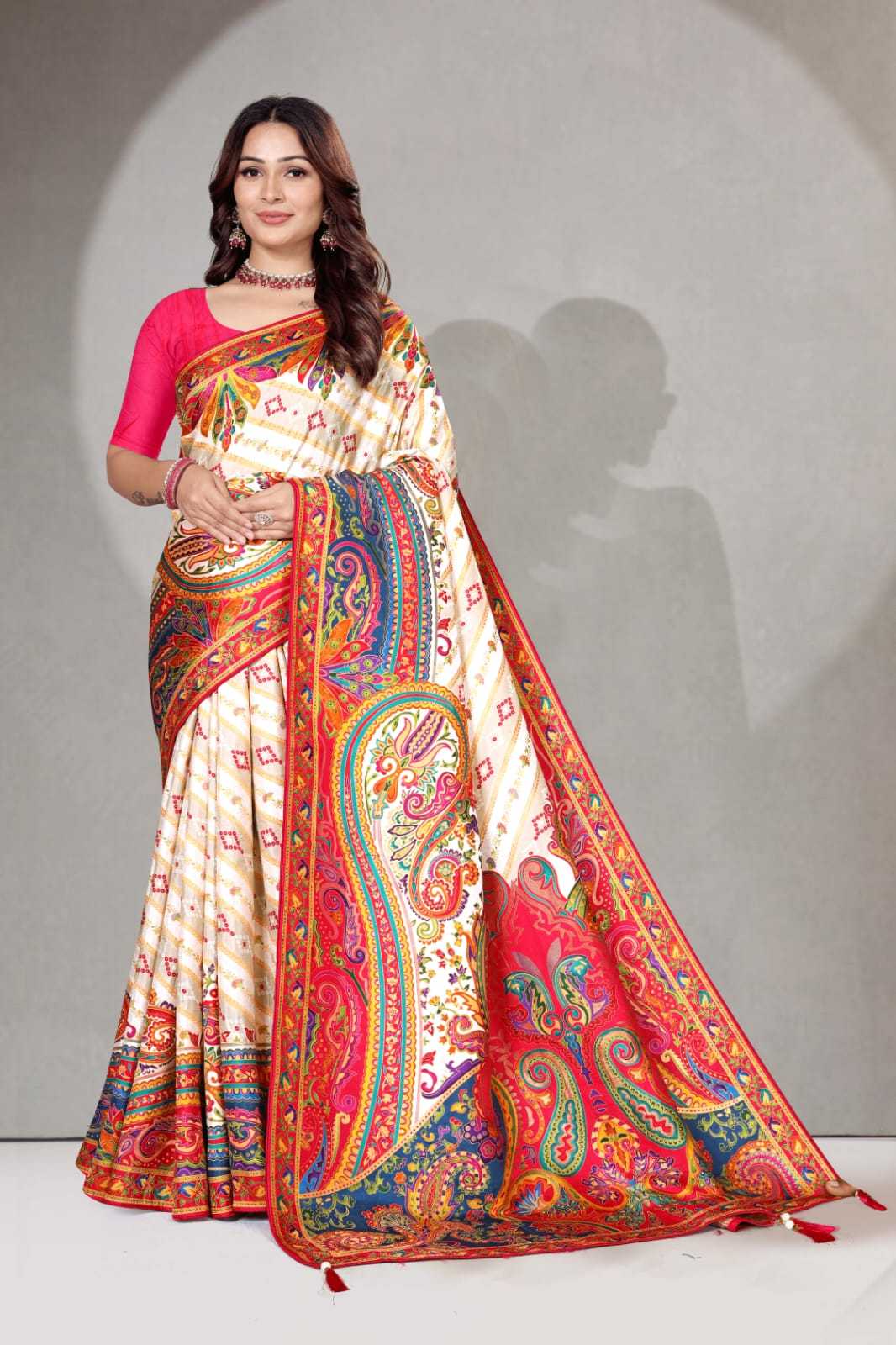 Ynf Pure Viscos KESH583 RANGTAALI Silk Sarees Wholesale Heavy Silk Sarees Silk Sarees With Contrast Pallu Zari Border Silk Sarees Manufacturer- Kapda Export