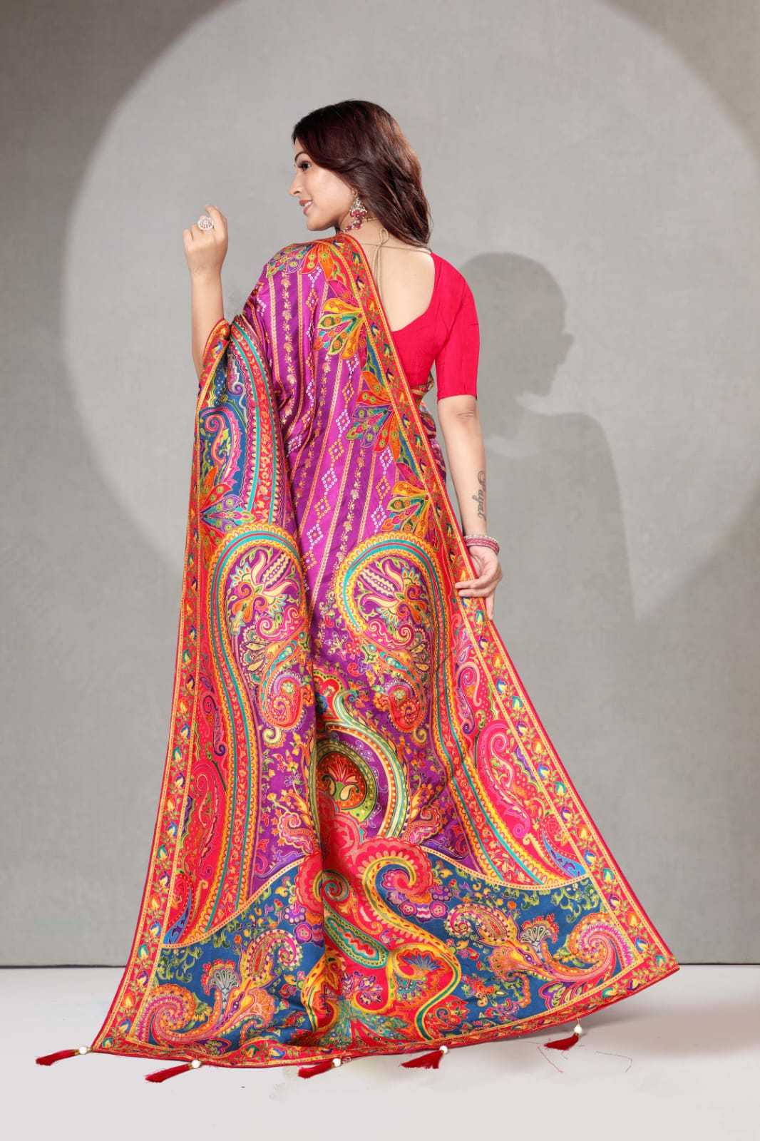 Ynf Pure Viscos KESH583 RANGTAALI Silk Sarees Wholesale Heavy Silk Sarees Silk Sarees With Contrast Pallu Zari Border Silk Sarees Manufacturer- Kapda Export