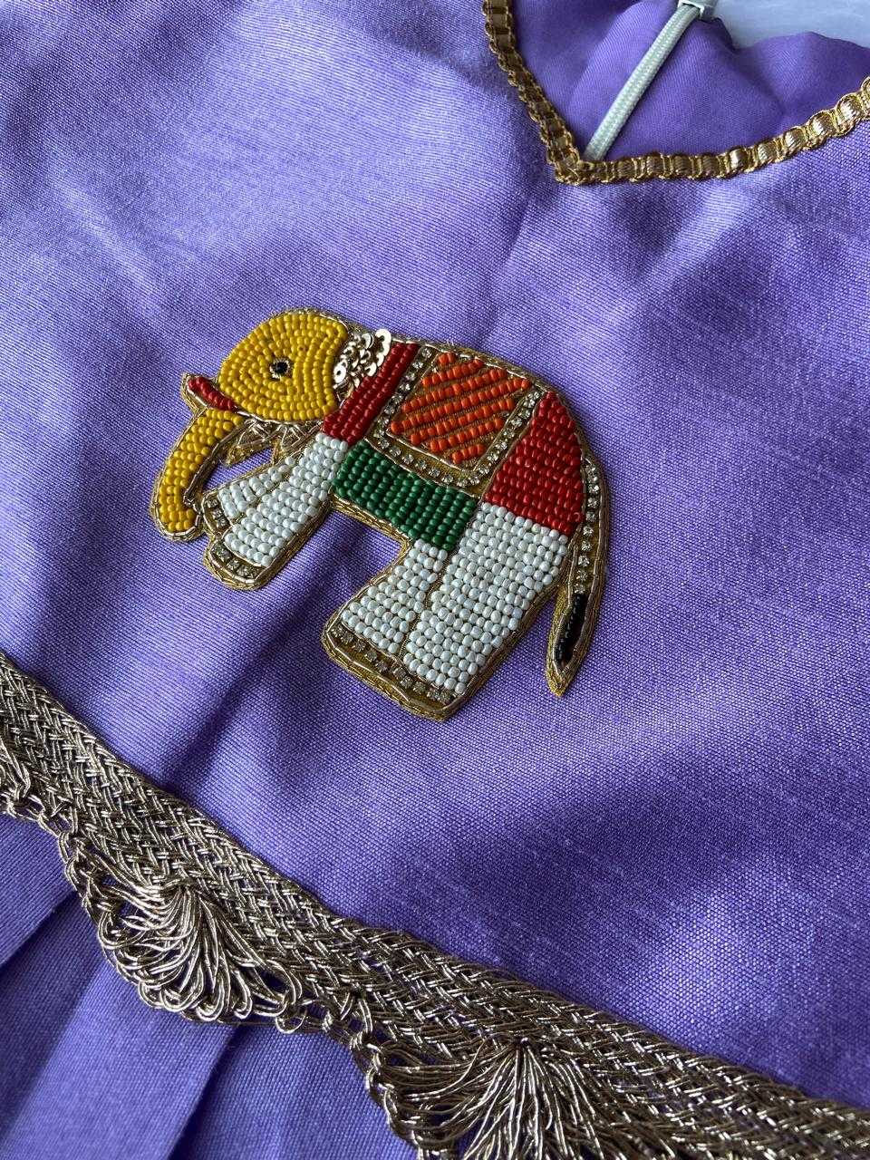 Ynf Pure Viscos RIN235 paavadai Kids Wear Wholesale Kids Lehenga Kids Traditional Outfits Kids Festive Wear Manufacturer- Kapda Export