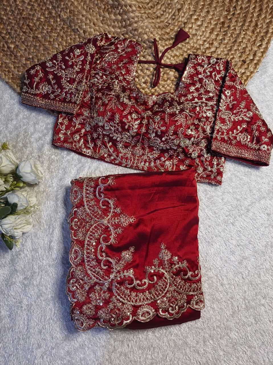 Ynf Rangoli Silk RIN164 103 Sarees Bollywood Collections Wholesale Embroidered Sarees Madhuri Dixit Collections Silk Sarees Manufacturer- Kapda Export