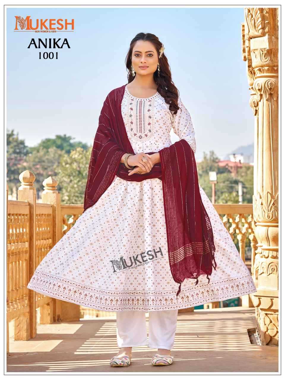 Ynf Rayon KESH530 ANIKA Gowns Wholesale Printed Gowns Embroidery Gowns Sequin Gowns Manufacturer- Kapda Export