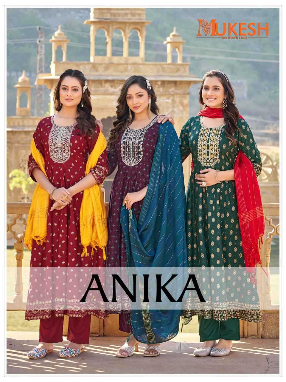 Ynf Rayon KESH530 ANIKA Gowns Wholesale Printed Gowns Embroidery Gowns Sequin Gowns Manufacturer- Kapda Export