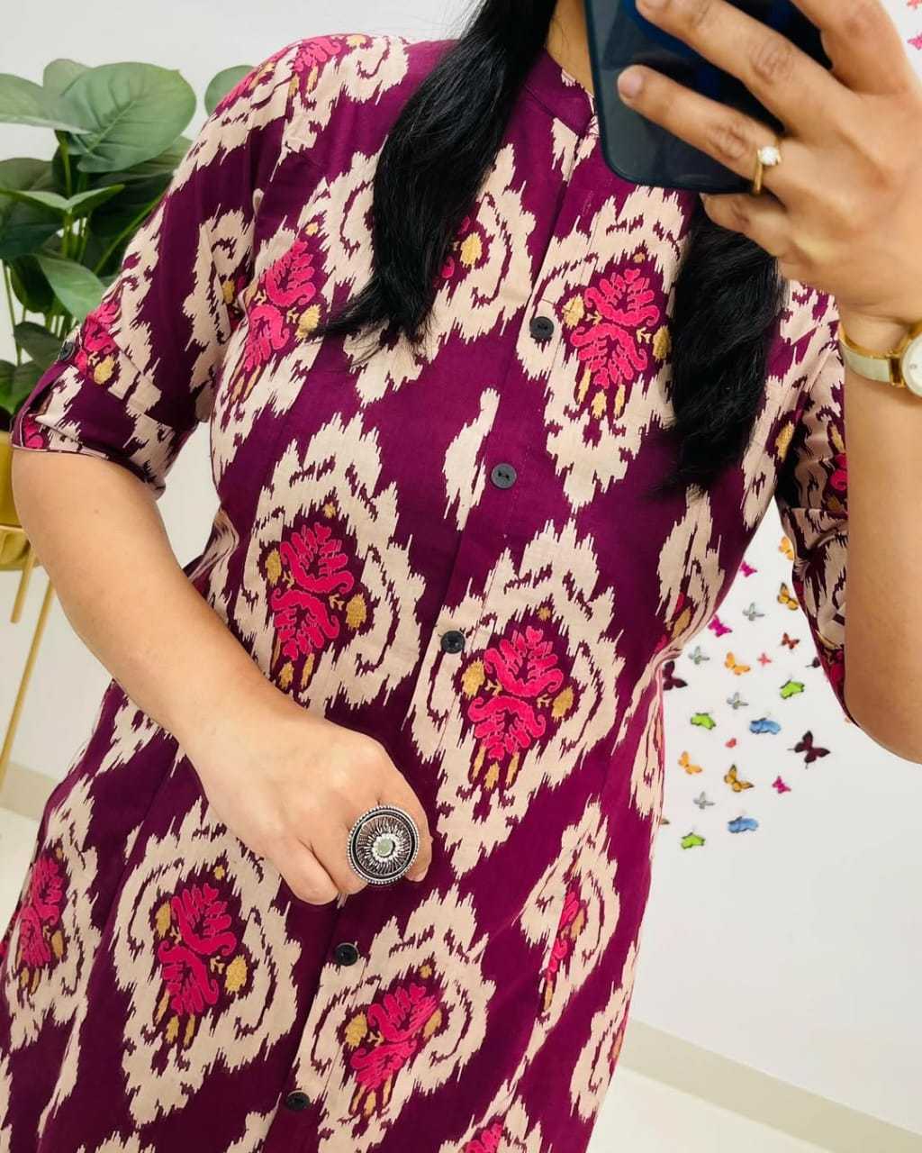 Ynf Rayon KESH547 autum Kurti Wholesale Casual Kurtis Printed Kurtis Kurtis With Bottom Manufacturer- Kapda Export