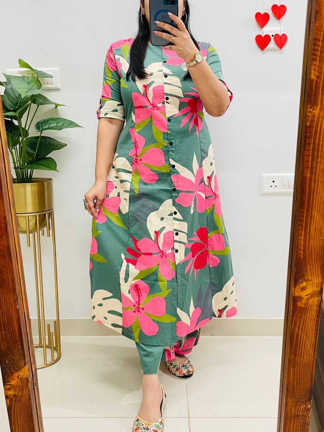 Ynf Rayon KESH547 autum Kurti Wholesale Casual Kurtis Printed Kurtis Kurtis With Bottom Manufacturer- Kapda Export