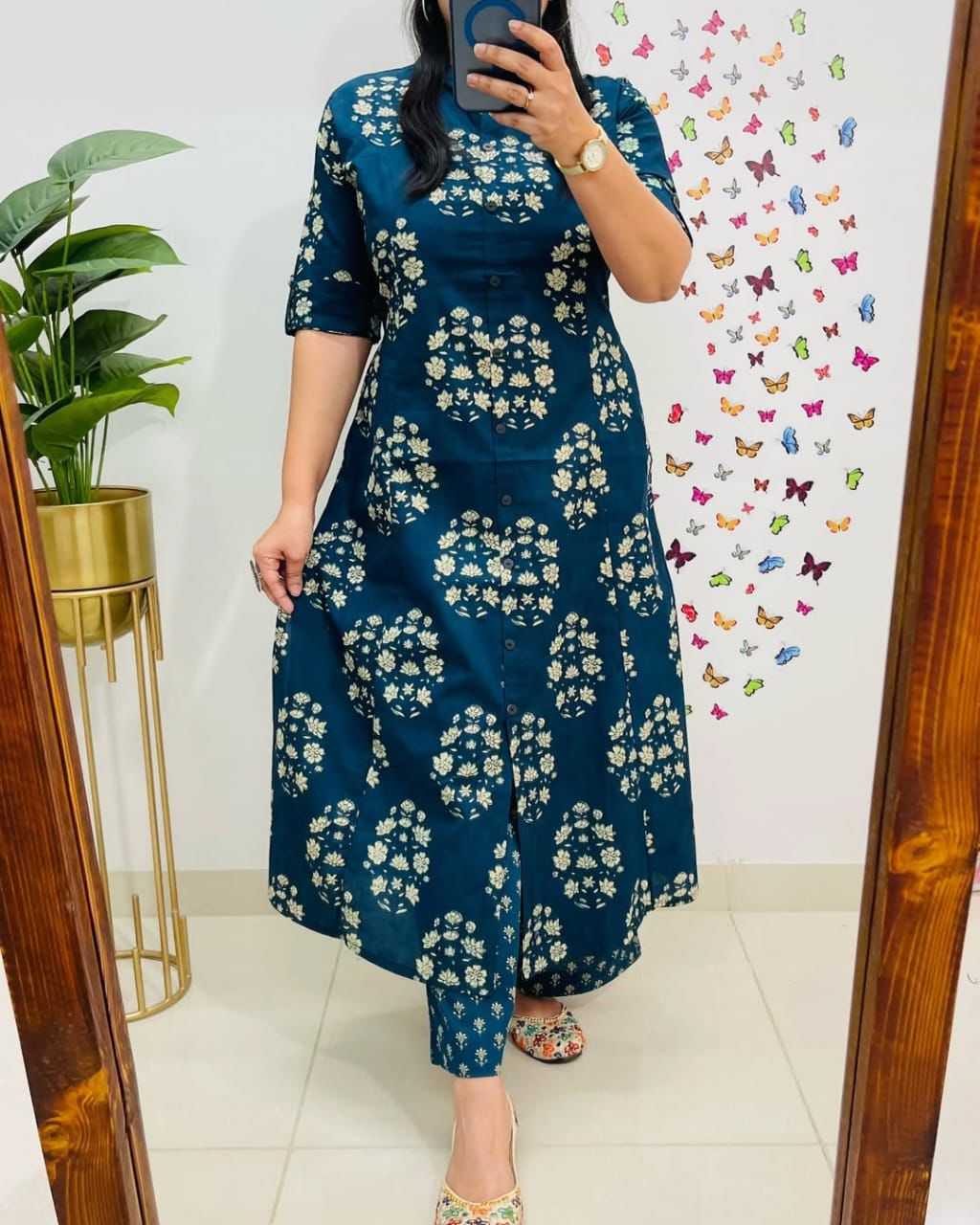 Ynf Rayon KESH547 autum Kurti Wholesale Casual Kurtis Printed Kurtis Kurtis With Bottom Manufacturer- Kapda Export