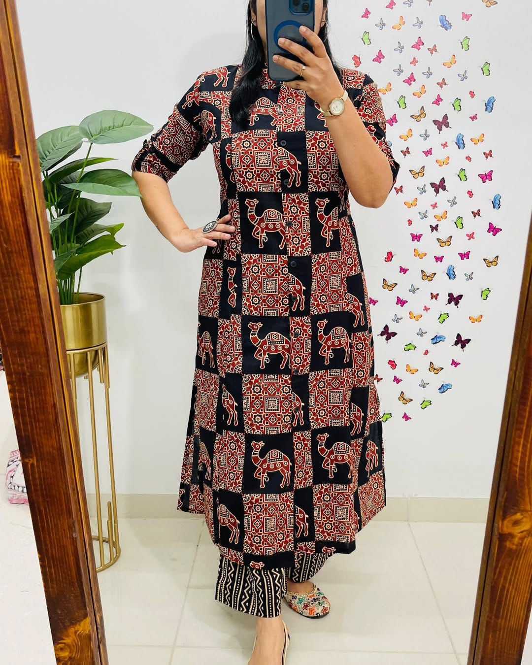 Ynf Rayon KESH547 autum Kurti Wholesale Casual Kurtis Printed Kurtis Kurtis With Bottom Manufacturer- Kapda Export