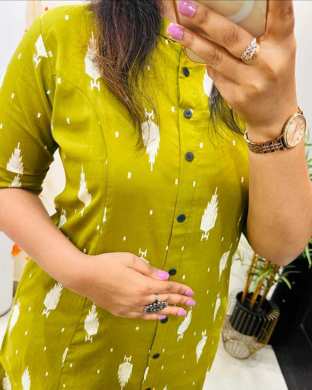 Ynf Rayon KESH547 autum Kurti Wholesale Casual Kurtis Printed Kurtis Kurtis With Bottom Manufacturer- Kapda Export