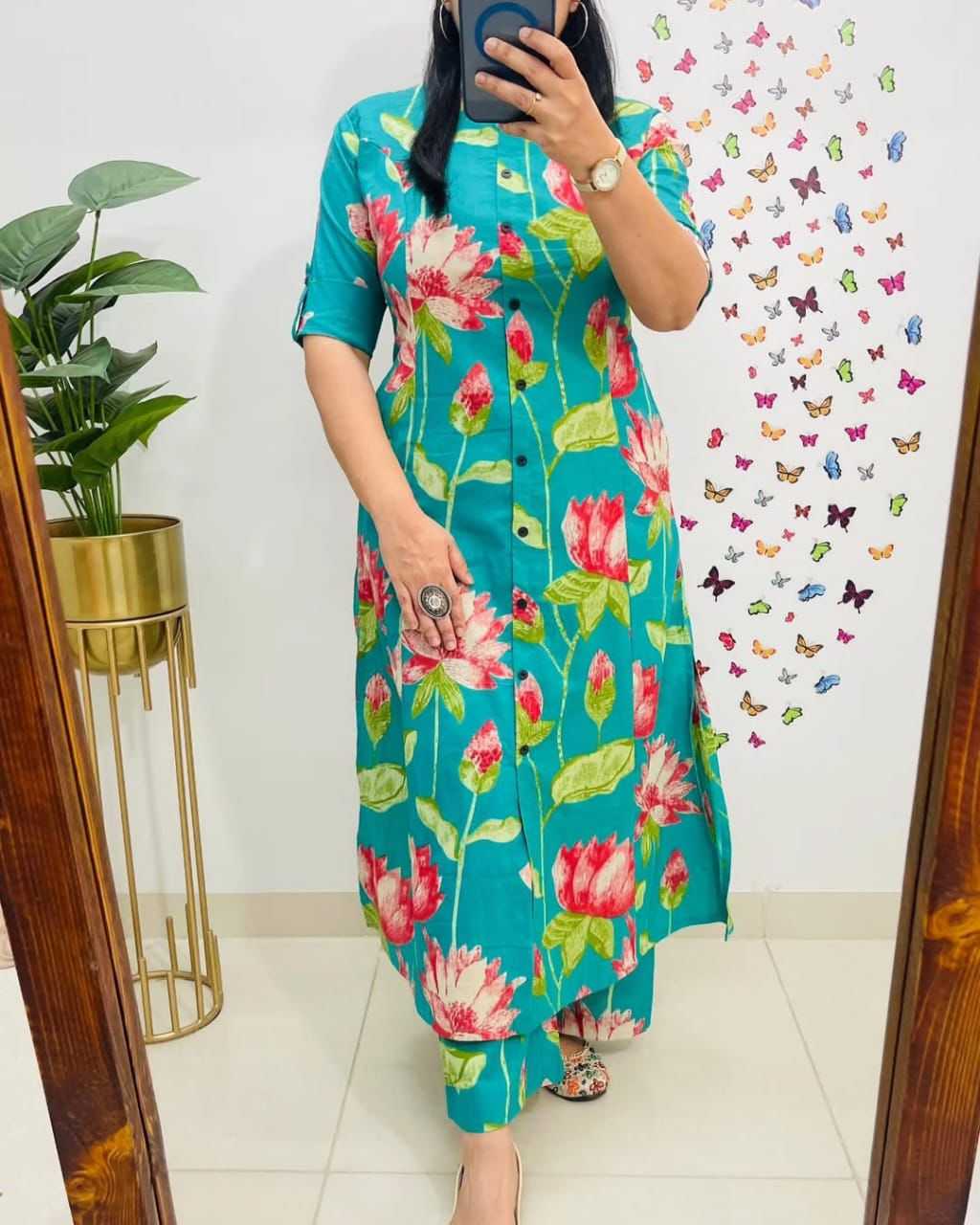 Ynf Rayon KESH547 autum Kurti Wholesale Casual Kurtis Printed Kurtis Kurtis With Bottom Manufacturer- Kapda Export