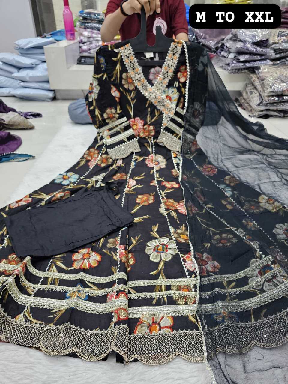 Ynf Rayon KESH720 Designer Gowns Wholesale Embroidery Gowns Anarkali Gown Designer Gowns Manufacturer- Kapda Export