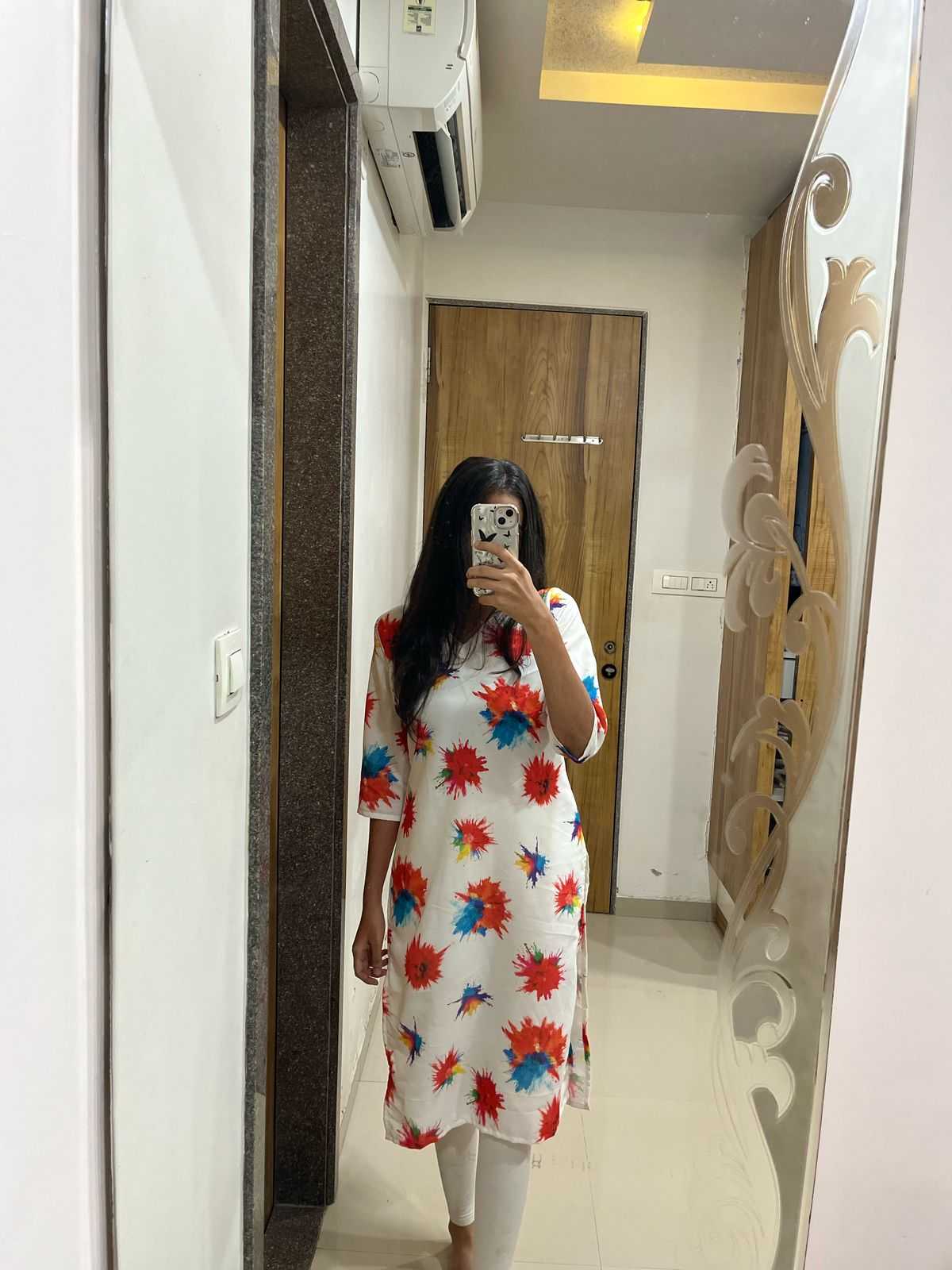 Ynf Rayon RIN218 1061 Kurti Festive Collections Wholesale Festive Kurtis Rayon Kurtis Holi Collections Manufacturer- Kapda Export