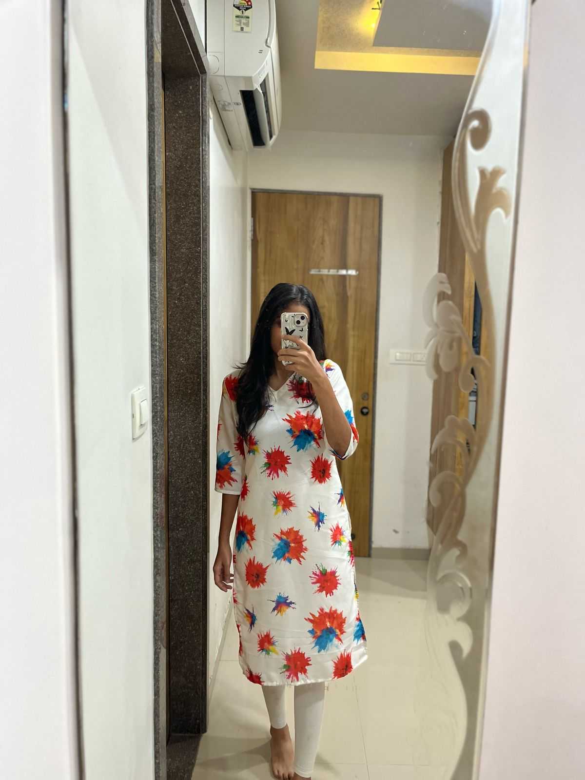 Ynf Rayon RIN218 1061 Kurti Festive Collections Wholesale Festive Kurtis Rayon Kurtis Holi Collections Manufacturer- Kapda Export