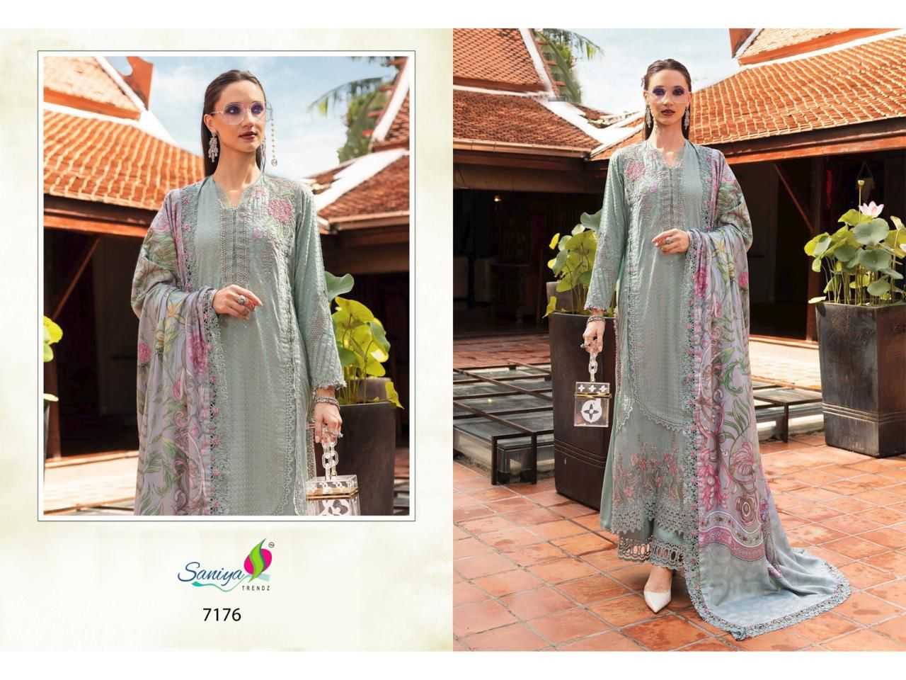 Ynf Reyon Cotton KESH677 SANIYA TRENDZ Suits & Dresses Wholesale Ladies Suits Embroidery Suits Cotton Suits Manufacturer- Kapda Export