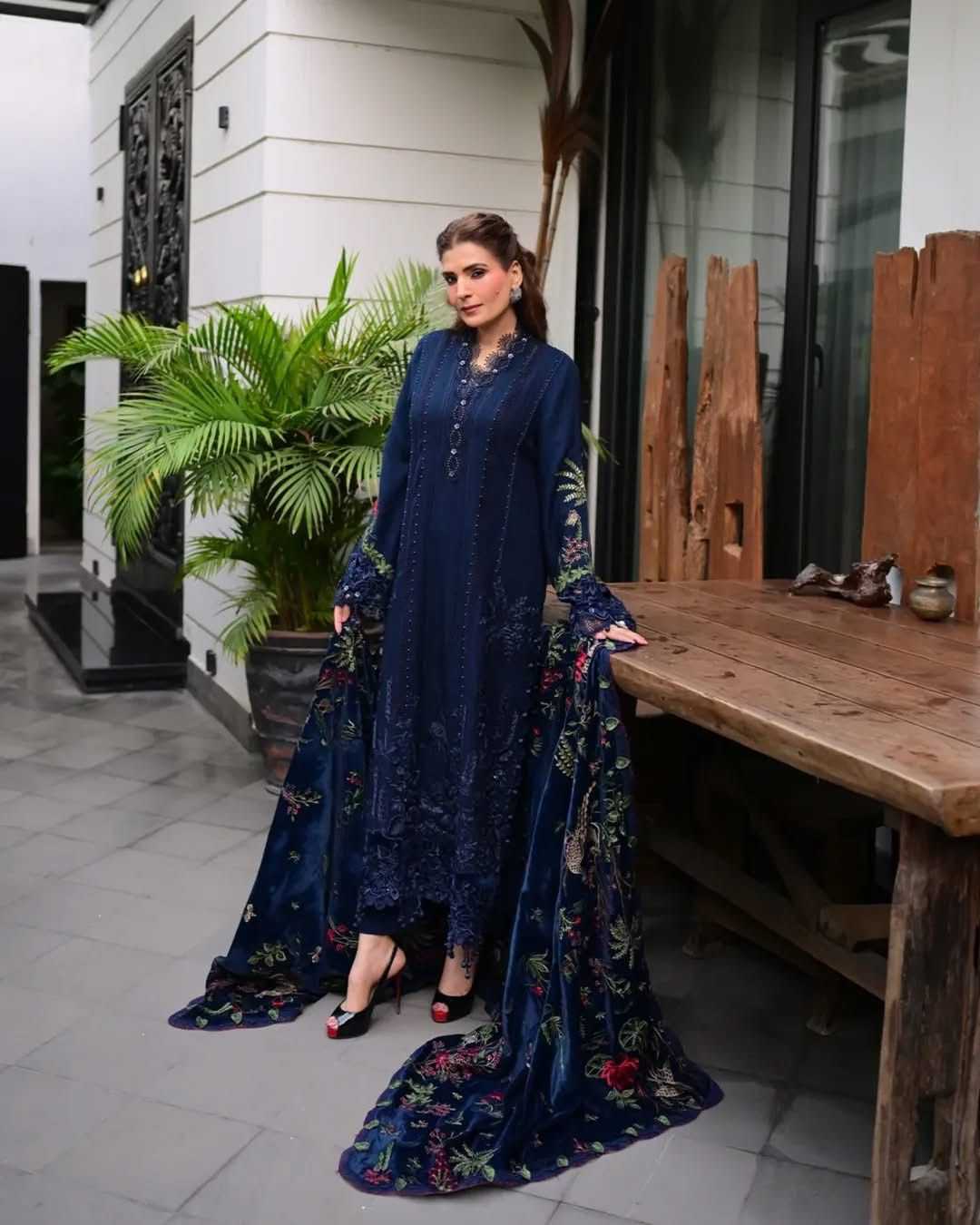Ynf Reyon Cotton KESH677 Saniya Trendz Suits & Dresses Wholesale Ladies Suits Printed Suits Embroidery Suits Manufacturer- Kapda Export