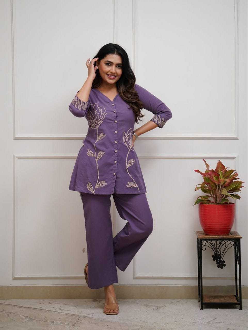 Ynf Reyon Cotton KESH684 Reyon Western Wears Wholesale Co-ord Set Tops Bottom Wear Manufacturer- Kapda Export