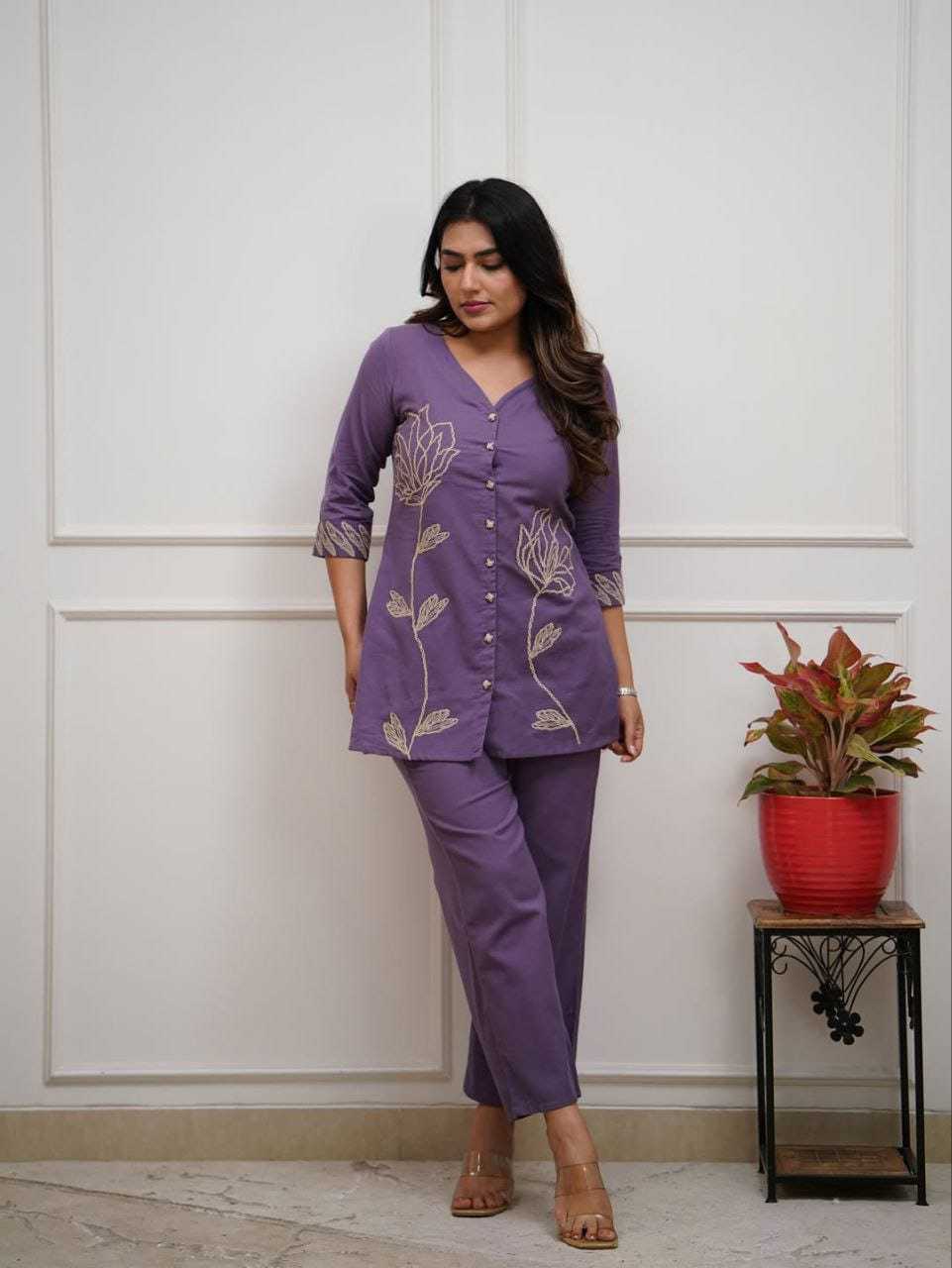 Ynf Reyon Cotton KESH684 Reyon Western Wears Wholesale Co-ord Set Tops Bottom Wear Manufacturer- Kapda Export