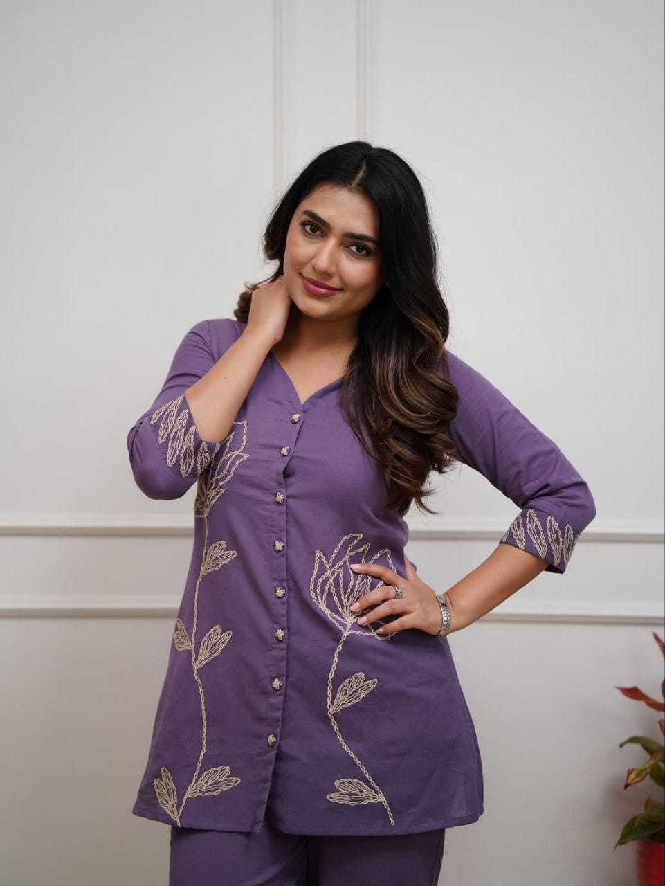 Ynf Reyon Cotton KESH684 Reyon Western Wears Wholesale Co-ord Set Tops Bottom Wear Manufacturer- Kapda Export