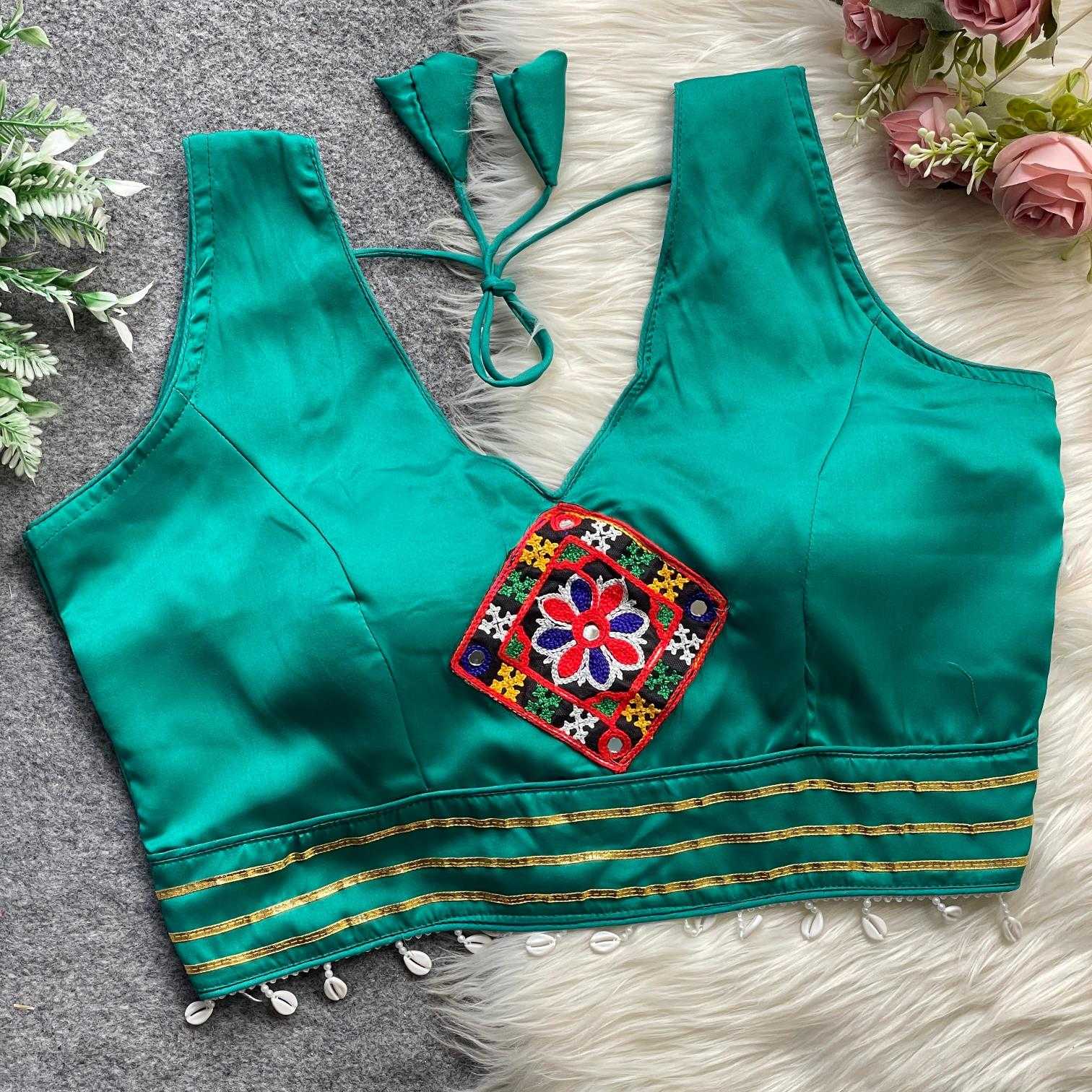 Ynf Satin KESH411 Malai Readymade Blouses Wholesale Designer Blouse Party Wear Blouse Navratri Blouses Manufacturer- Kapda Export