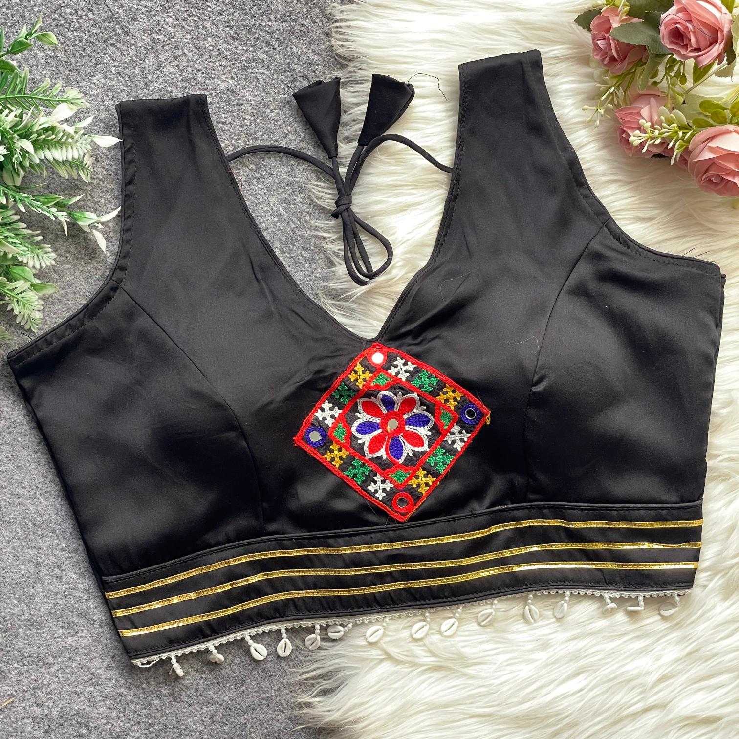 Ynf Satin KESH411 Malai Readymade Blouses Wholesale Designer Blouse Party Wear Blouse Navratri Blouses Manufacturer- Kapda Export