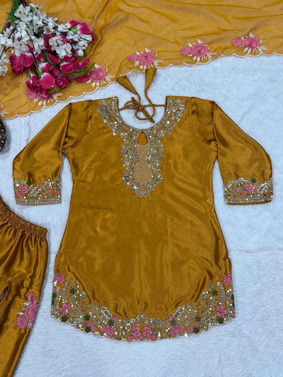 Ynf Satin KESH515 3081 Suits & Dresses Wholesale Embroidery Suits Wedding Suits Designer Suits Manufacturer- Kapda Export