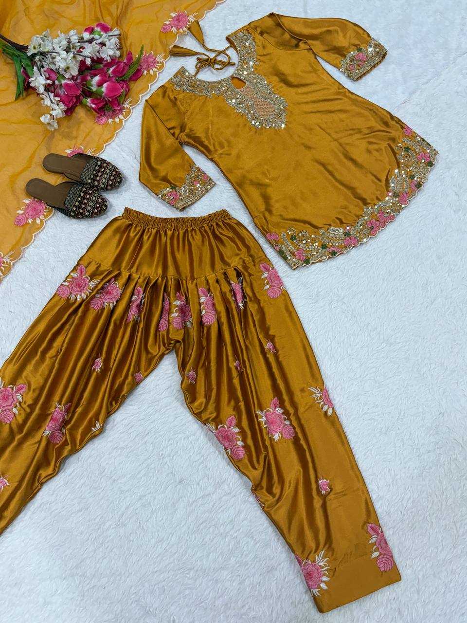 Ynf Satin KESH515 3081 Suits & Dresses Wholesale Embroidery Suits Wedding Suits Designer Suits Manufacturer- Kapda Export