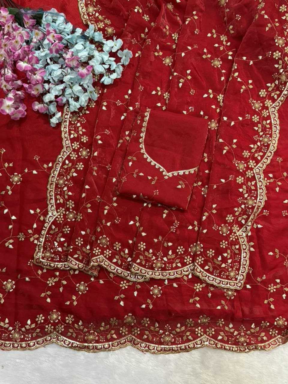 Ynf Satin KESH588 SHREE Sarees Wholesale Embroidered Sarees Sequins Work Saree Satin Sarees Manufacturer- Kapda Export