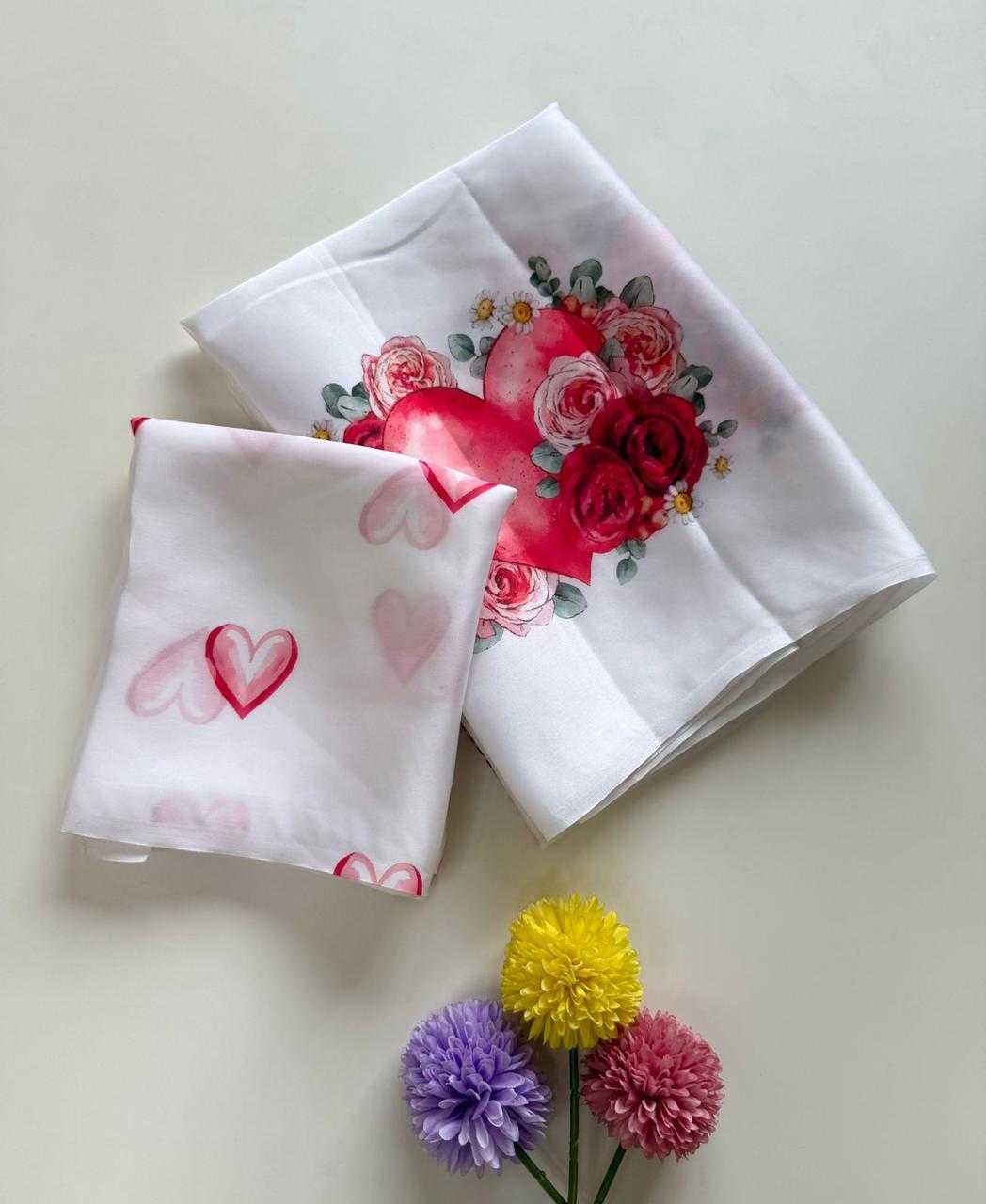 Ynf Satin KESH681 Valentine Sarees Wholesale Georgette Sarees Block Print Sarees Satin Sarees Manufacturer- Kapda Export