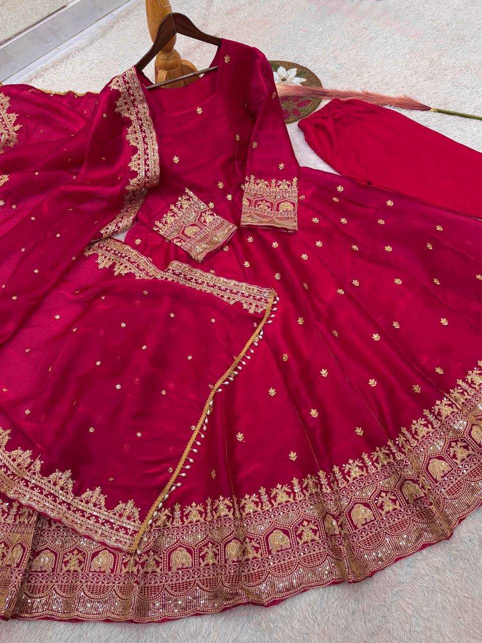 Ynf Satin Silk KESH159 639 Gowns Wholesale Anarkali Gown Designer Gowns Silk Gowns Manufacturer- Kapda Export