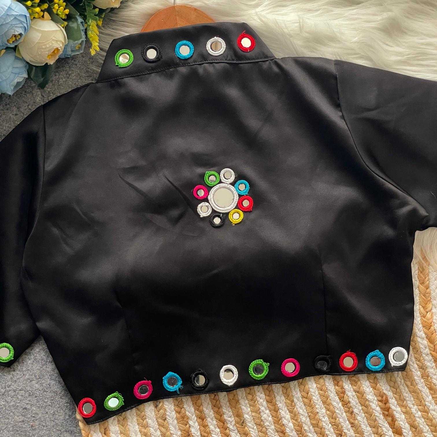 Ynf Satin Silk KESH411 SANTARA Readymade Blouses Wholesale Blouse Designer Blouse Navratri Blouses Manufacturer- Kapda Export