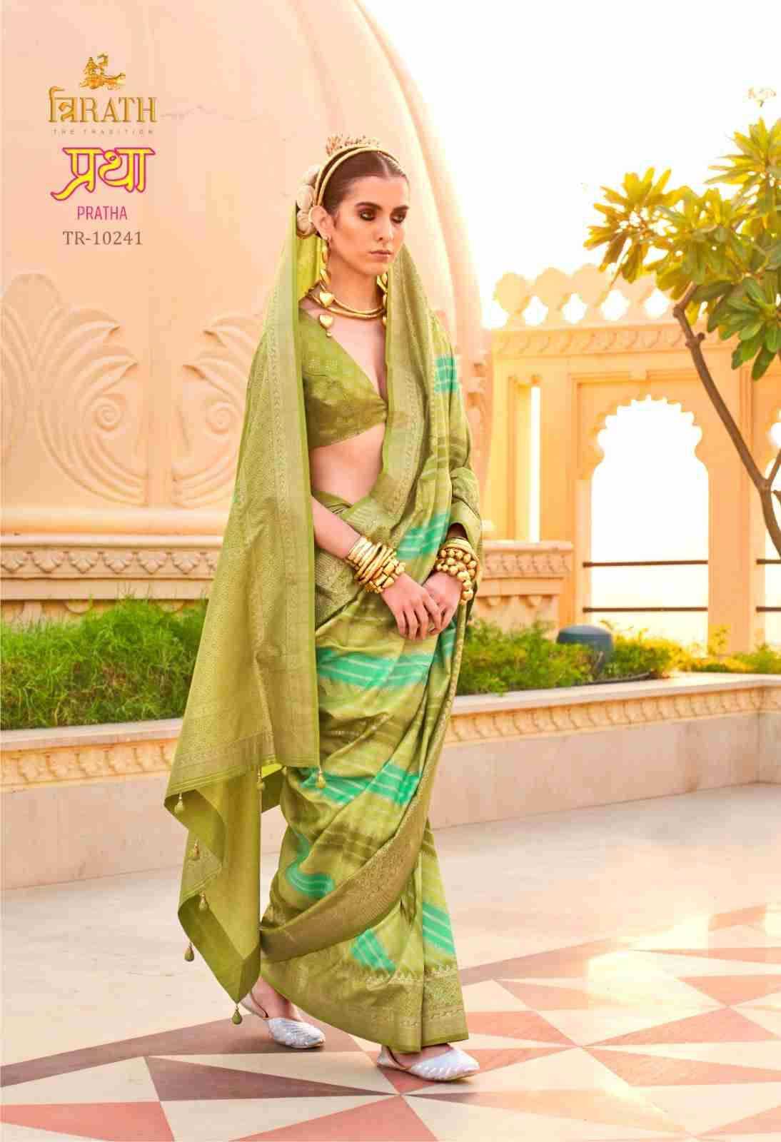 Ynf Silk KESH113 Trirath-Pratha Sarees Festive Collections Wholesale Printed Sarees Silk Sarees Sarees With Blouse Manufacturer- Kapda Export