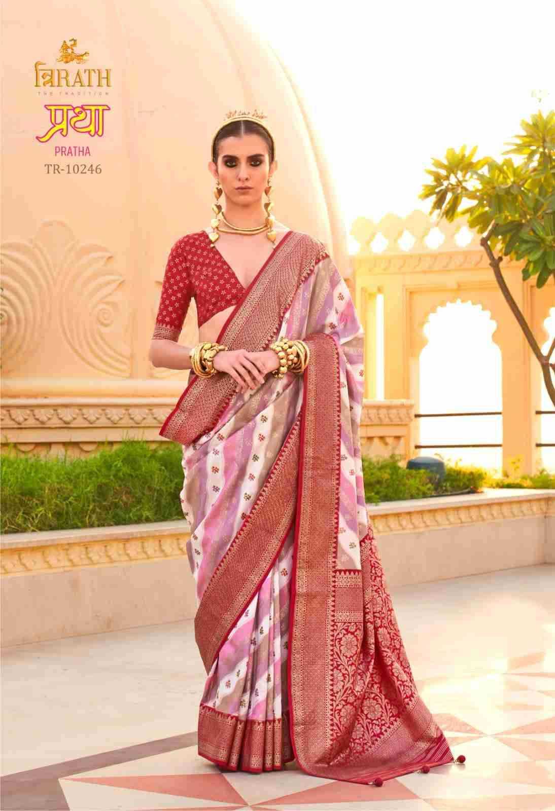 Ynf Silk KESH113 Trirath-Pratha Sarees Festive Collections Wholesale Printed Sarees Silk Sarees Sarees With Blouse Manufacturer- Kapda Export
